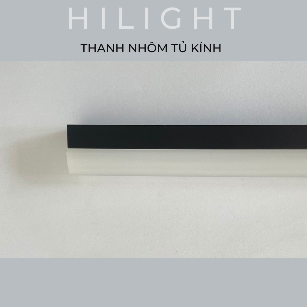 Thanh nhôm định hình Led loại U1208, V0909 màu đen Anode siêu nhỏ gọn dùng cho tủ nội thất, trần nhà,...