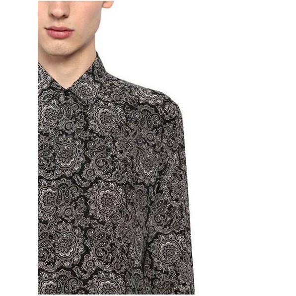 Sơ Mi Saint Laurent Paris Họa Tiết