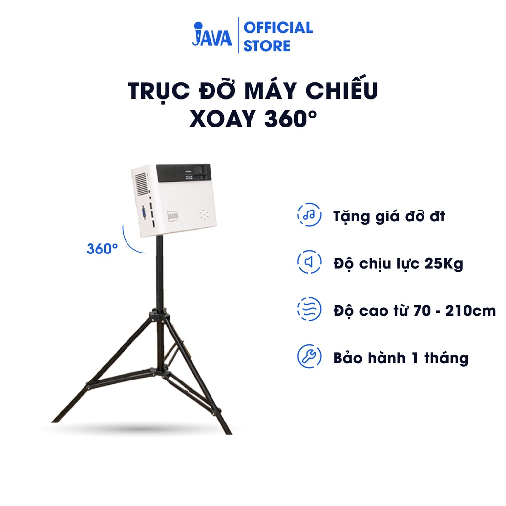 [LOẠI 1 - XOAY 360] Giá đỡ máy chiếu xoay 360 độ dài 2.1 m - Tripod giá đỡ máy chiếu, máy ảnh, điện thoại