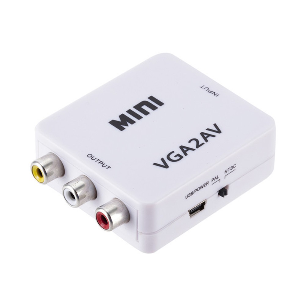 Đầu Chuyển Đổi Âm Thanh Hel + 1080p Vga Sang Rca / Av / Cvsb + Cho Hdtv / Pc