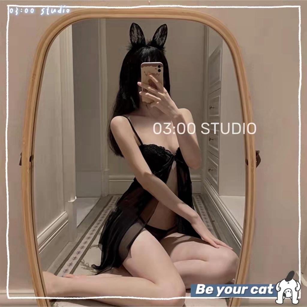 （Giao hàng bảo mật）🎁Đồ ngủ sexy🎁đầm ngủ 2 dây ren quyến rũ gợi cảm cao cấp, chất vải mềm mịn siêu tôn dáng---010