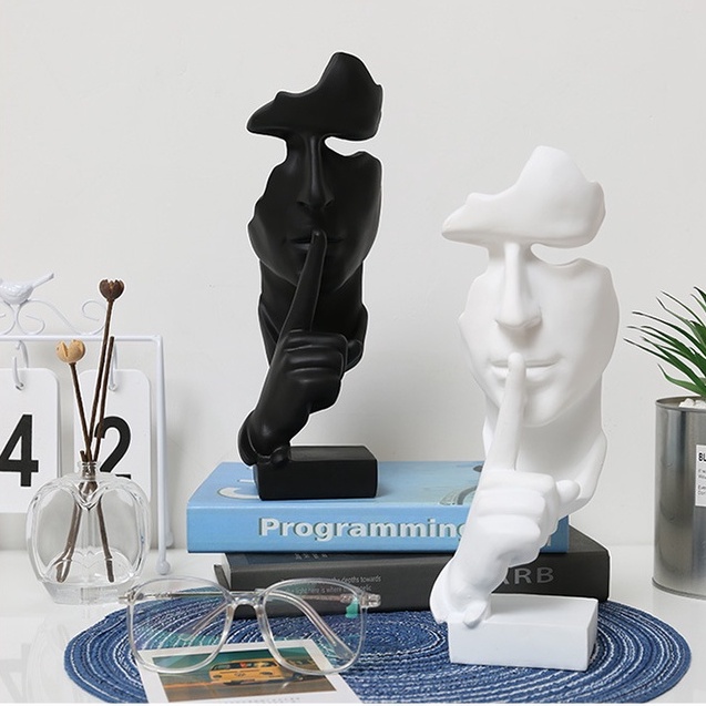 Tượng im lặng là vàng Decor phòng phong cách Bắc Âu