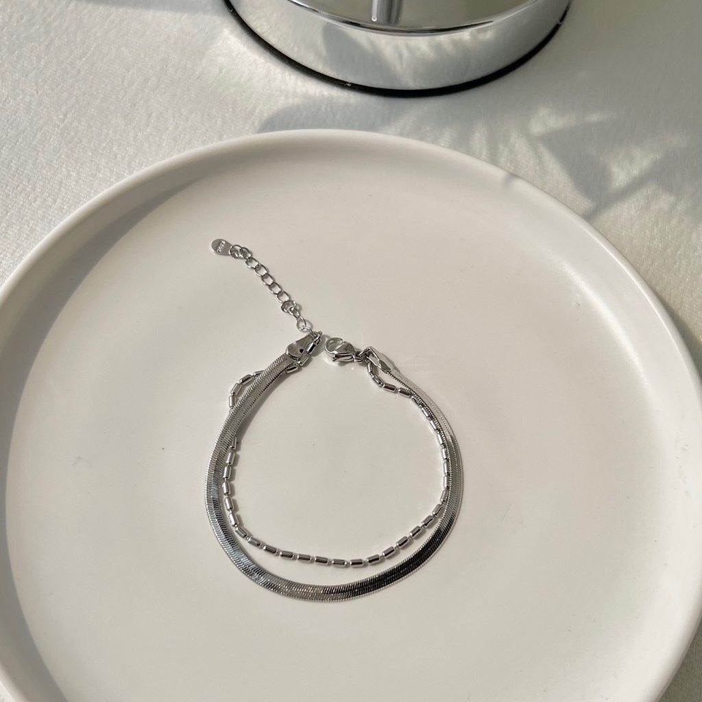 Vòng tay set hai dây liền B48 Choker Club