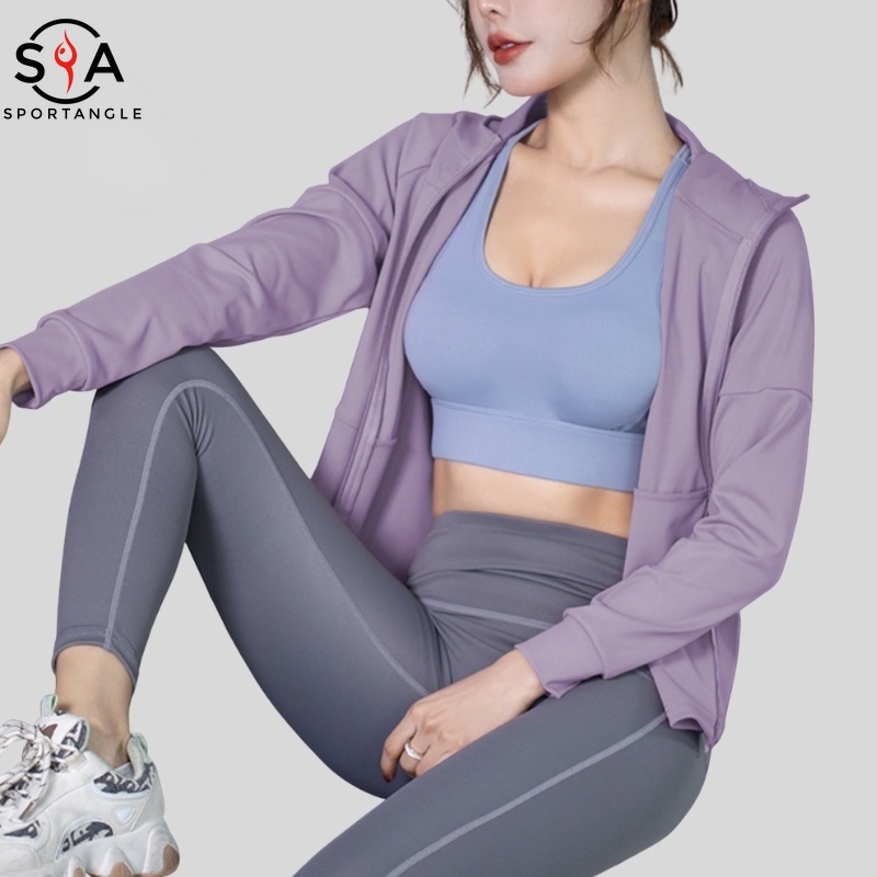 Áo khoác thể thao nữ nhanh khô nhẹ thoáng khí