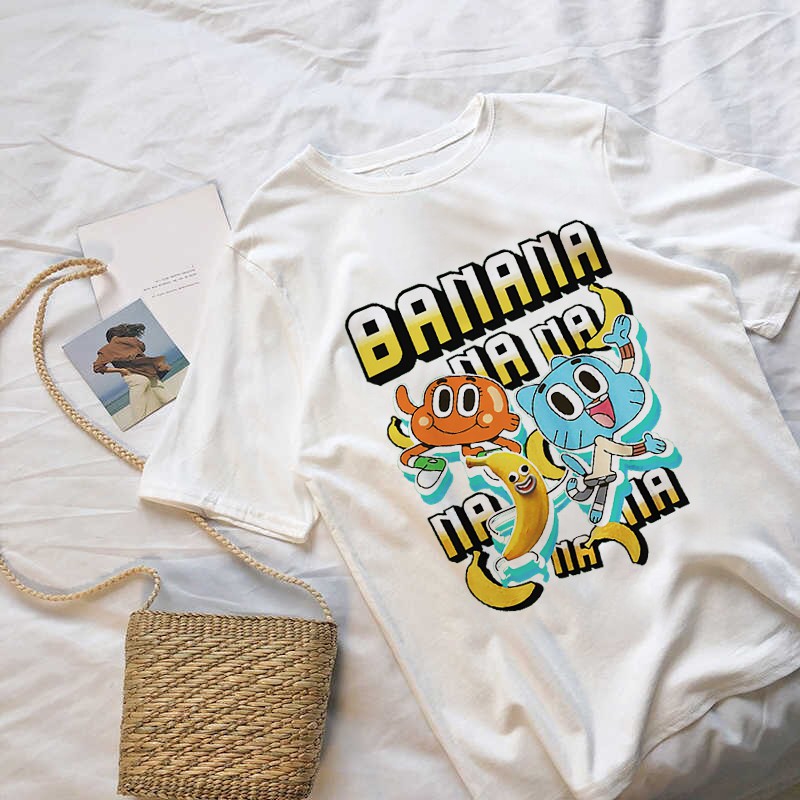 Áo Thun The Amazing World Of Gumball Unisex Nam Nữ Phù Hợp Mọi Lứa Tuổi