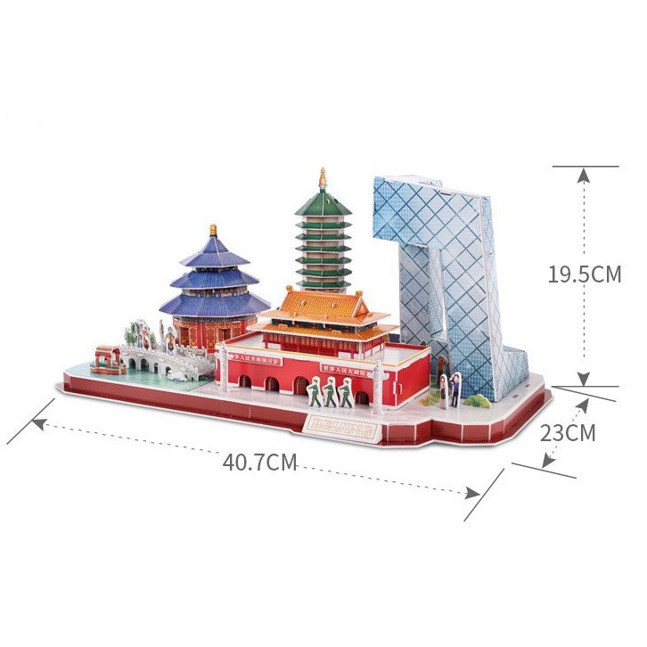 Mô hình lắp ghép 3D Cubic Fun - Thành phố Bắc Kinh