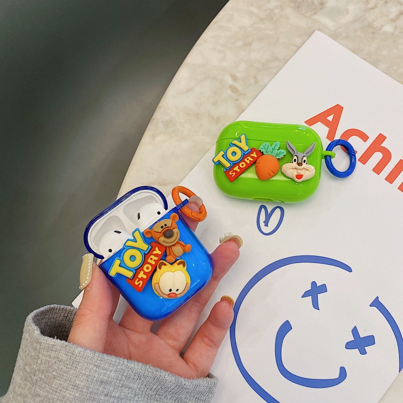 Vỏ Bảo Vệ Hộp Sạc Tai Nghe Airpods 1 2 3 Pro Inpods I12 I7 I12 Pro Hình Gấu Dễ Thương