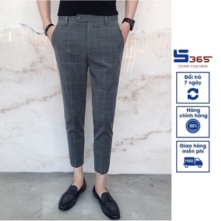 Quần âu nam kẻ caro cá tính S365 Shop  - QAK