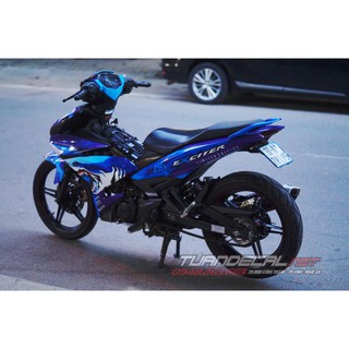 Tem Trùm Exciter 150 Cá Mập Xanh tím