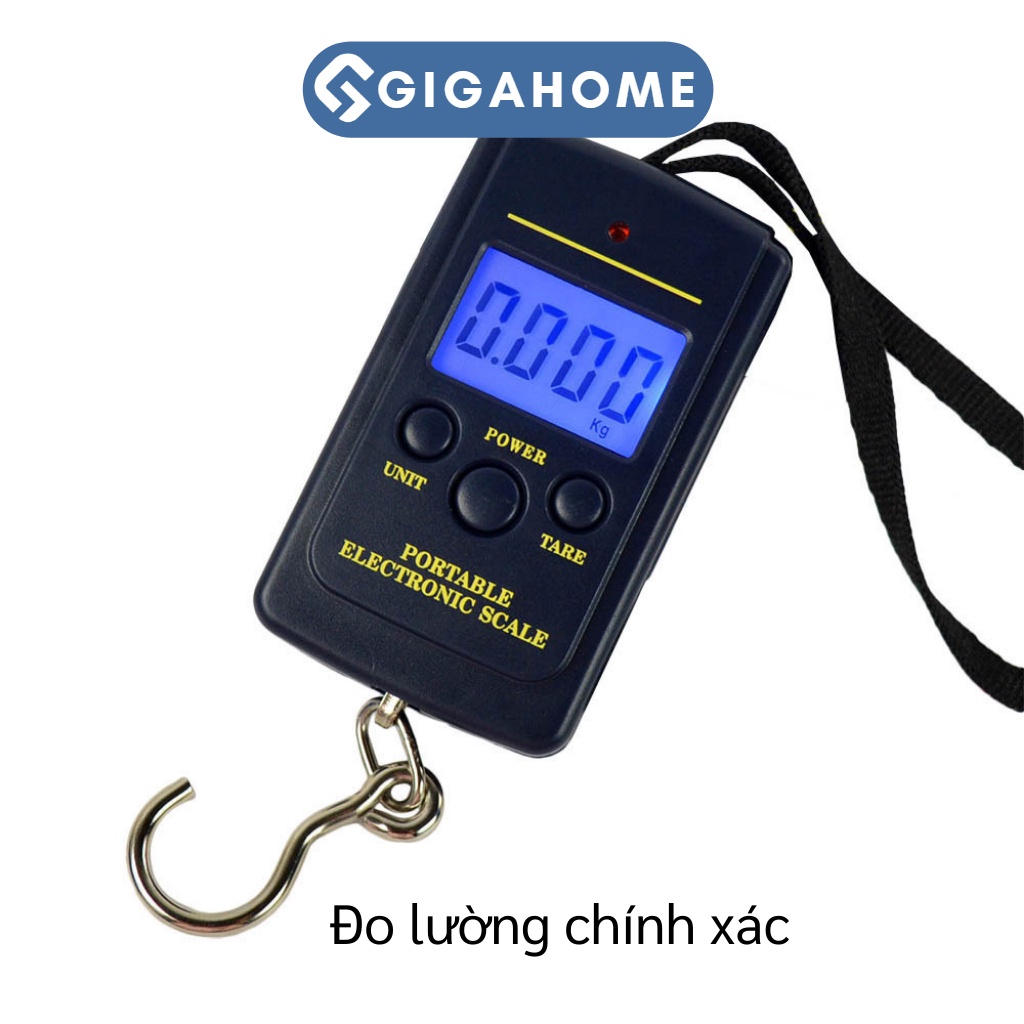 Cân Hành Lý Điện Tử Cầm Tay Mini Tối Đa 40kg GIGAHOME Màn Hình LCD 9243