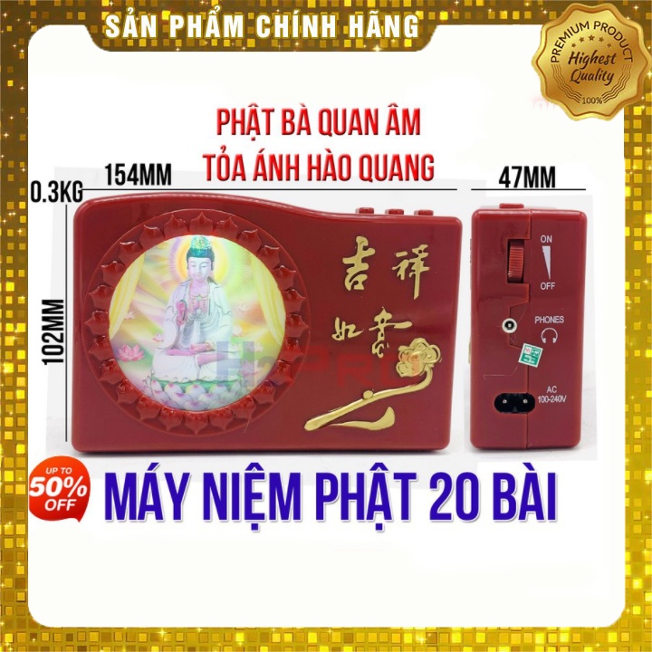 Đài Tụng Kinh Niệm Phật Có 20 Bài Cài Sẵn