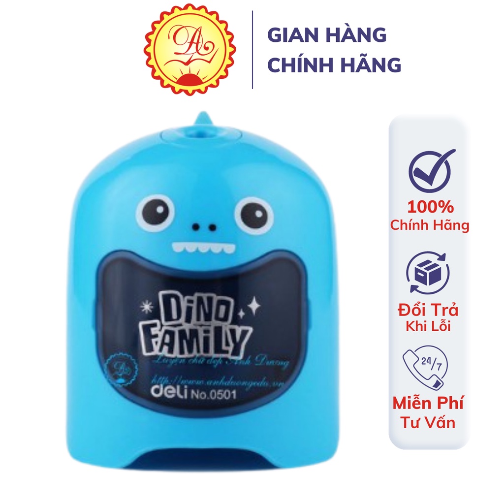 Gọt bút chì tự động chạy pin Deli chuốt chì nhanh chóng nhiều chế độ gọt an toàn 0501