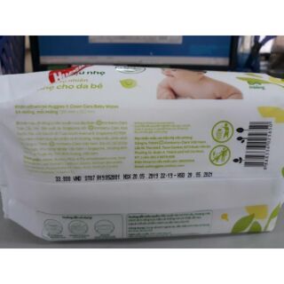 Khăn Giấy Ướt Em Bé Huggies (64 Miếng) Không Mùi