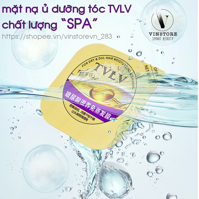 Mặt nạ tóc TVLV ủ dưỡng tóc chất lượng &quot;SPA&quot;, gốc nước và Hyaluronic Acid phục hồi cấp tốc tóc hư tổn, dưỡng tóc cả ngày