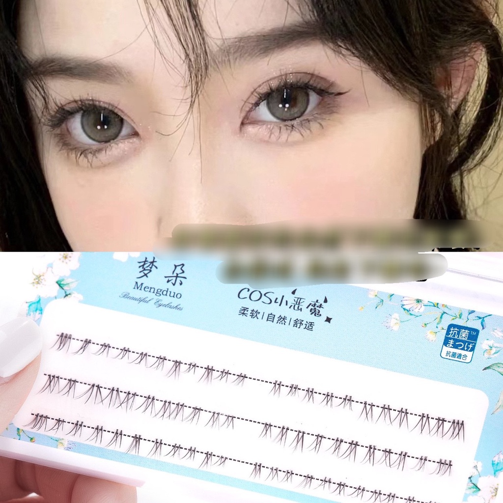 (Tặng keo) Lông Mi Dưới Shangpin Cong Đuôi Cá nhiều kích cỡ Tự Nhiên