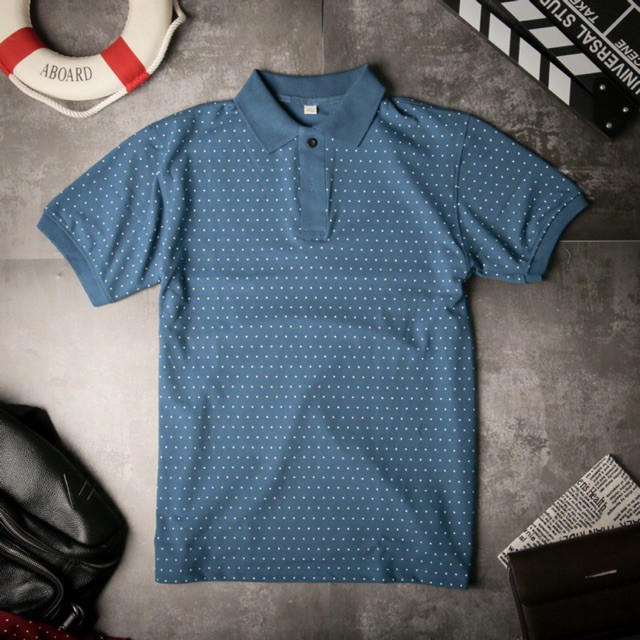 Áo thun polo nam cổ bẻ chấm bi, ÁO PHÔNG NAM CHẤM BI | BigBuy360 - bigbuy360.vn
