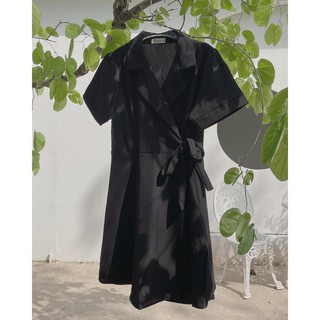 [Mã SKAMLTSM9 giảm 10% đơn 99K] VÁY CỔ VEST EO THẮT NƠ (V25)