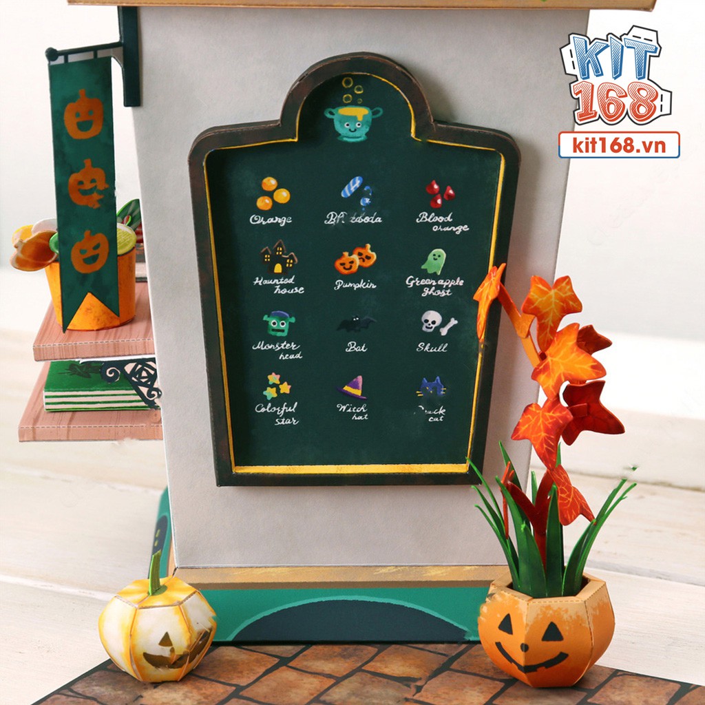 Mô hình giấy kiến trúc Chợ Lễ Hội Halloween