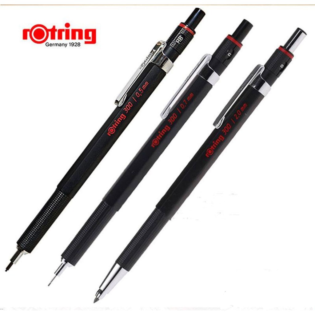 Bút chì bấm cơ học, để vẽ phác thảo Rotring 300 Mechanical Pencil