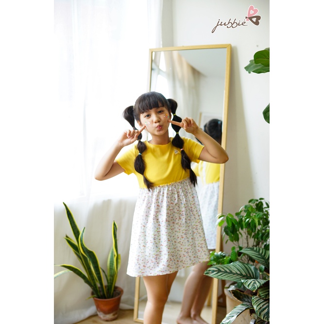 Đồ mặc nhà đầm thun cotton phối kate jubbie kids 84003