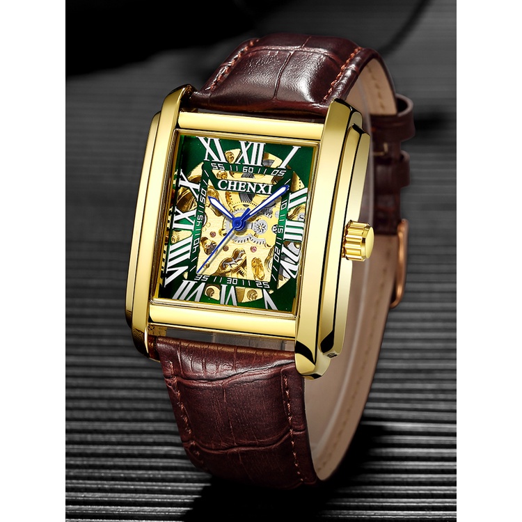 Đồng Hồ Cơ Tự Động CHENXI Chống Thấm Nước Sang Trọng Cho Nam