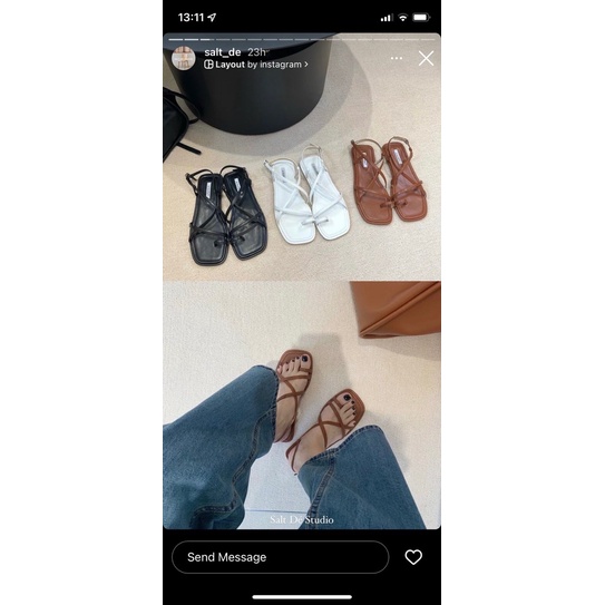 Thanh lý sandals nâu (salt_de)