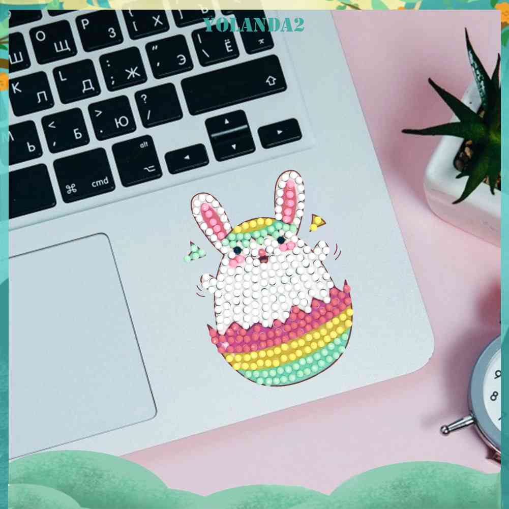 Set 8 Tranh Đính Đá DIY Hình Thỏ Hoạt Hình Đáng Yêu Dành Cho Trẻ Em