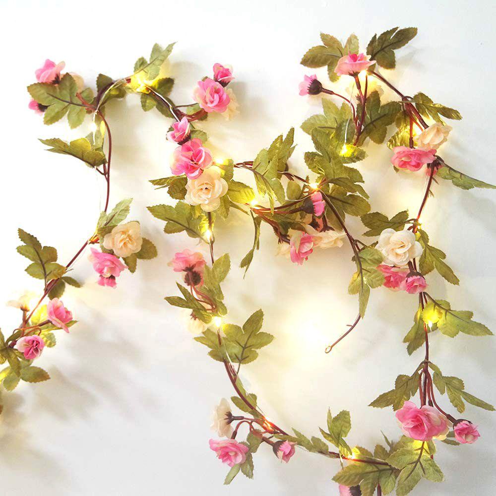 YIYU Dây Đèn LED 20 Bóng Hình Hoa Trang Trí Đa Năng