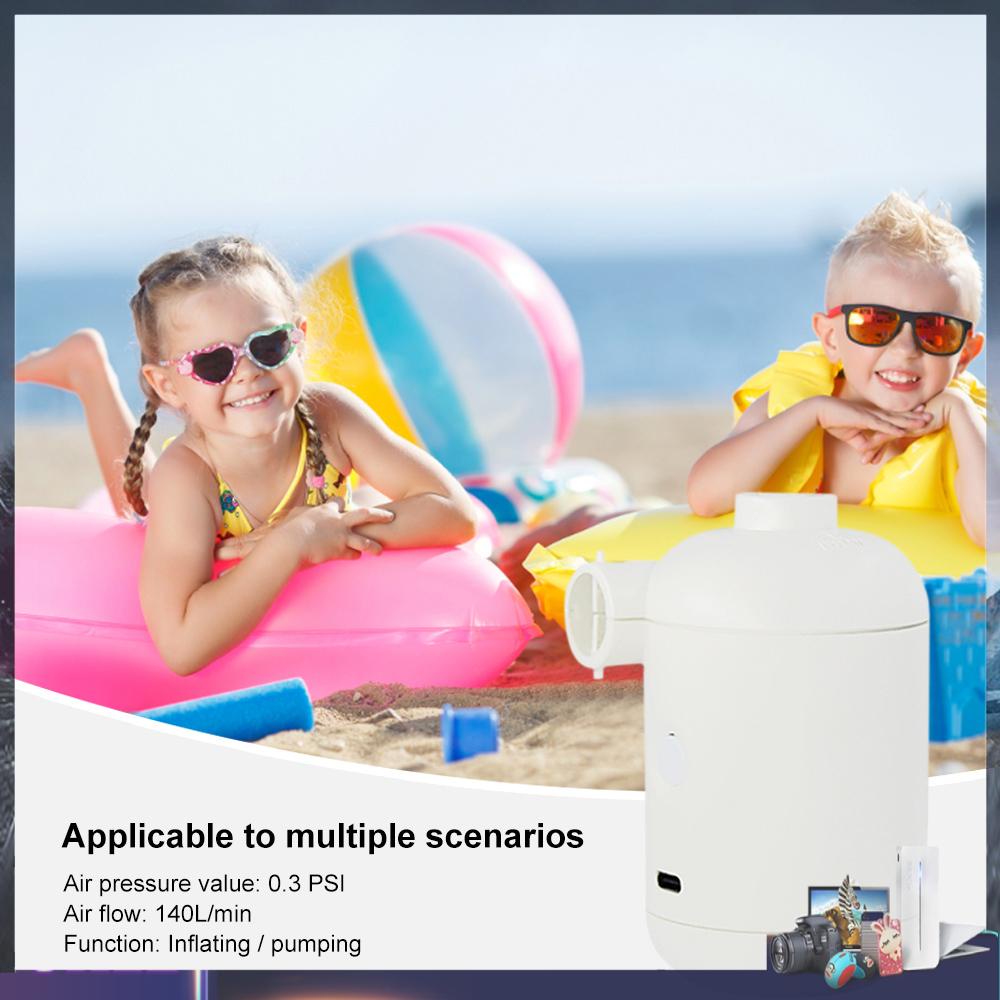 Máy Bơm Hơi Điện Tử Cầm Tay Sạc USB Nhanh Dùng Ngoài Trời