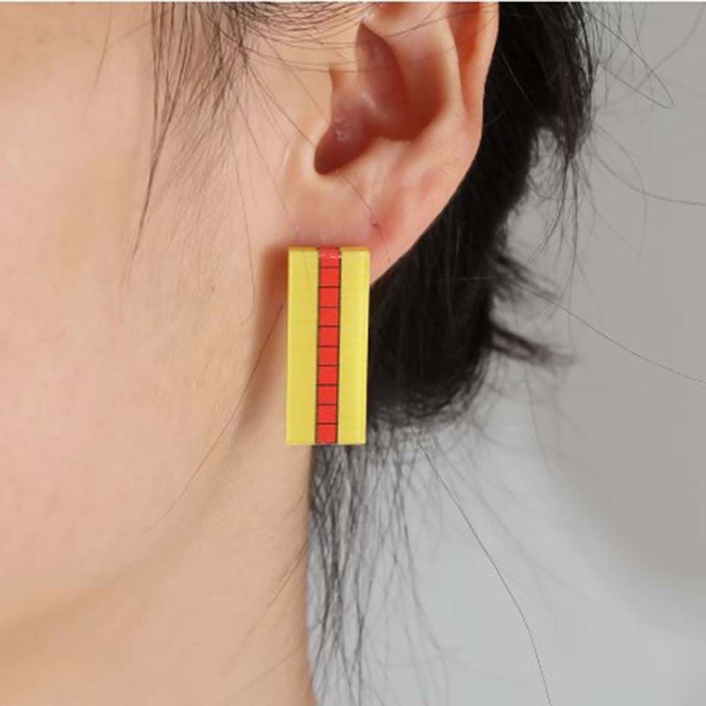 Khuyên xỏ/kẹp tai bằng acrylic kiểu retro phong cách nhân vật hoạt hình Kisaki Tetta