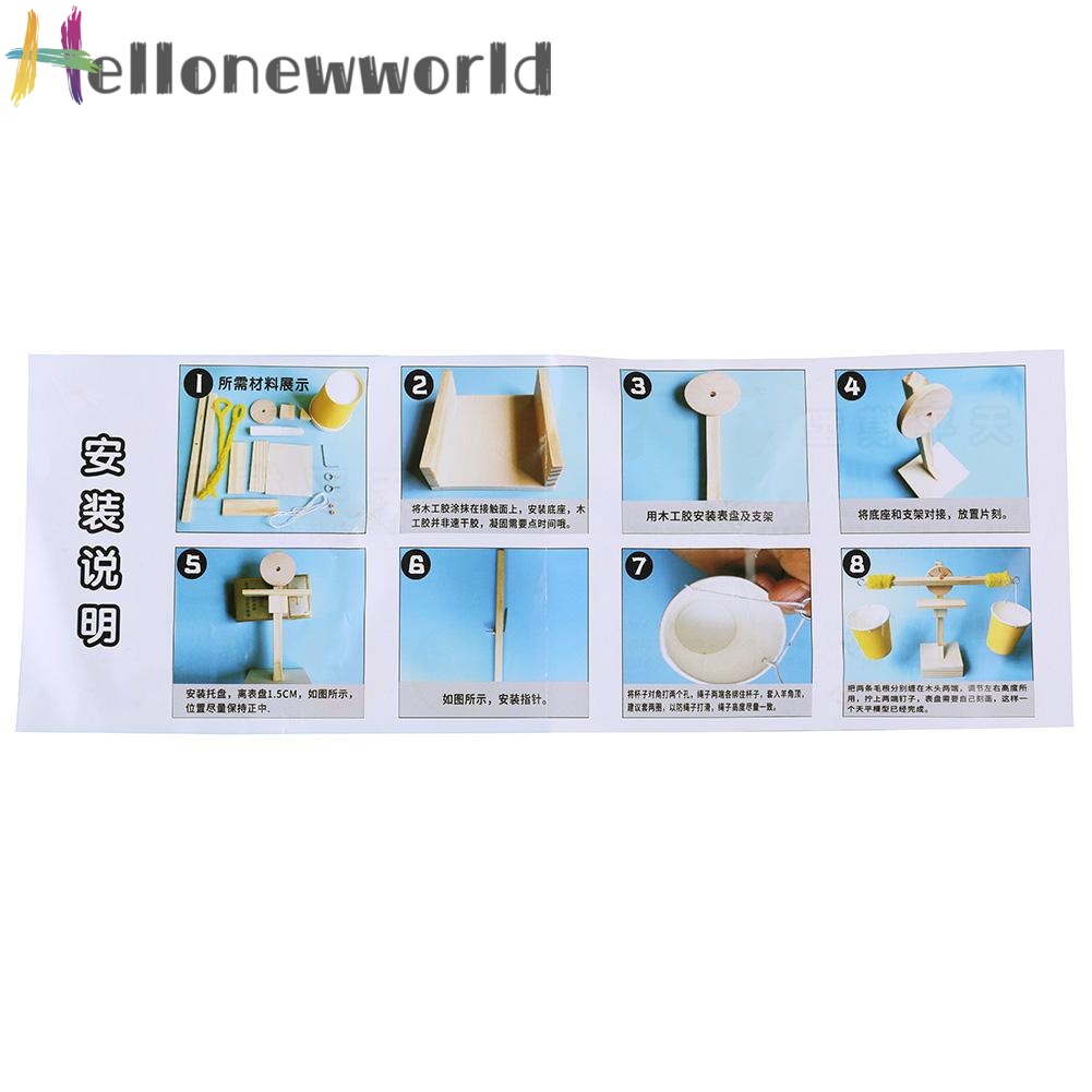 Mô hình cân thăng bằng DIY bằng gỗ dành cho trẻ em
