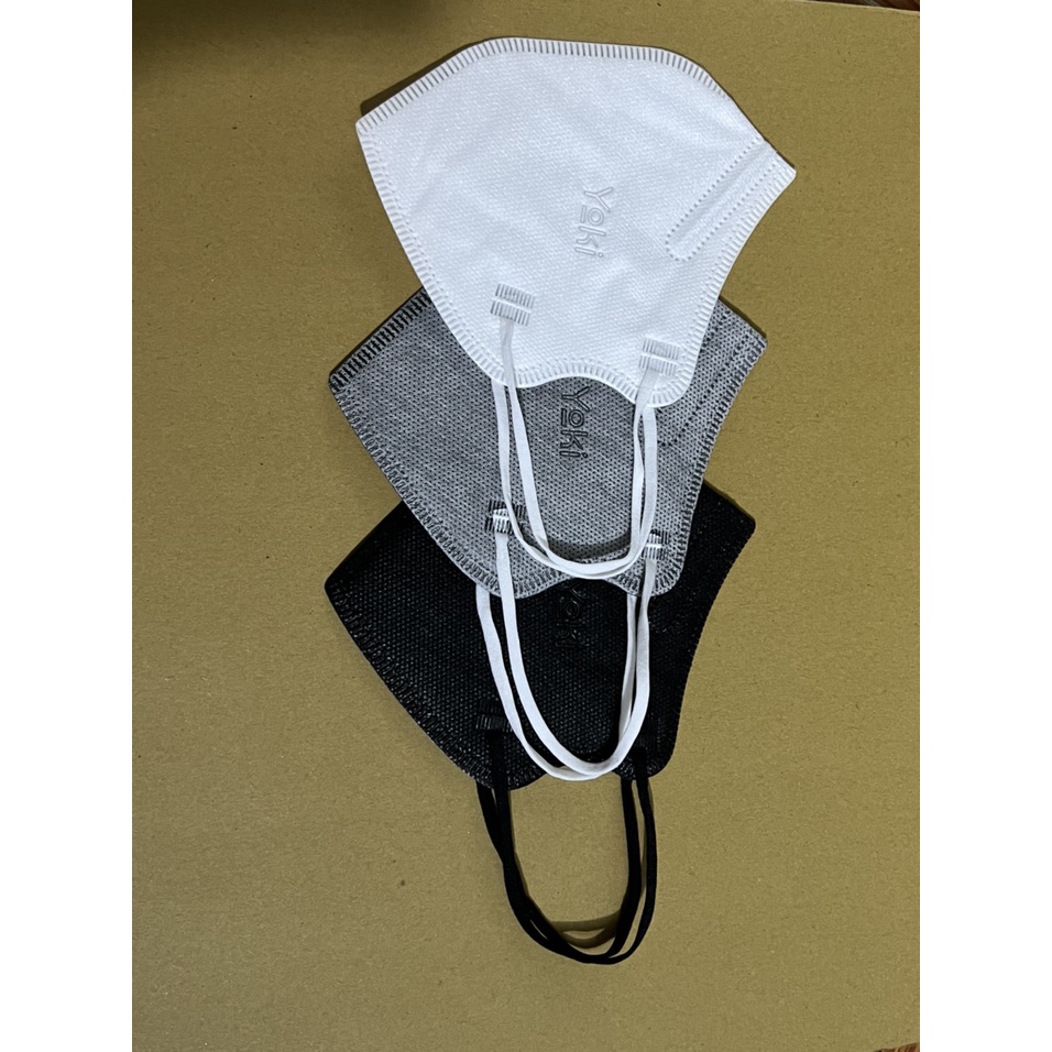 Túi 10 Cái Khẩu Trang 6D Mask Yoki 5 Lớp Kháng Khuẩn Lọc Bụi Siêu Mịn