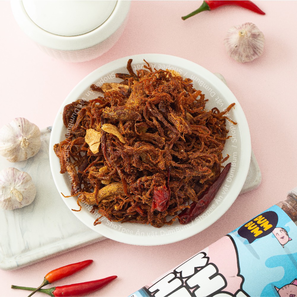 [Mã GROXUAN1 giảm 8% đơn 150K] Khô heo cháy bơ tỏi cay DumBum 280g đồ ăn vặt Sài Gòn vừa ngon vừa rẻ | BigBuy360 - bigbuy360.vn