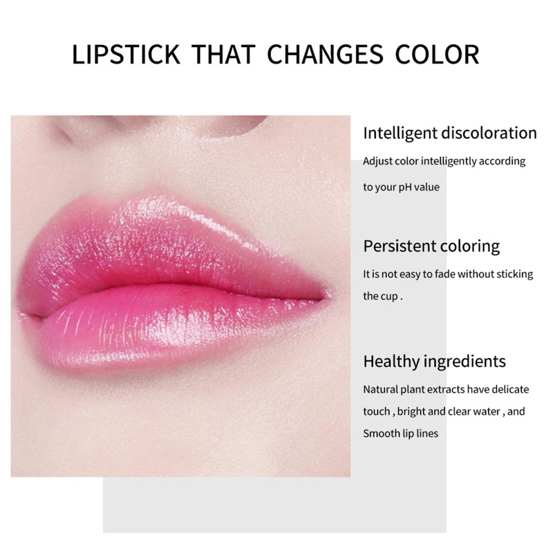 Son Môi Dưỡng Ẩm Lâu Trôi Thay Đổi Màu Sắc Theo Nhiệt Độ