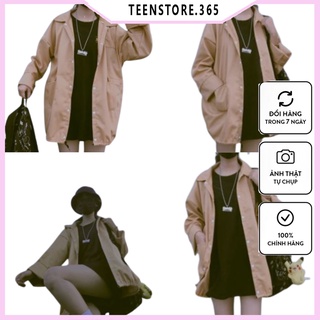 Áo khoác  kaki 2 túi vuông form rộng, áo khoác  unisex , áo khoác ulzzang M361- Teenstore.365