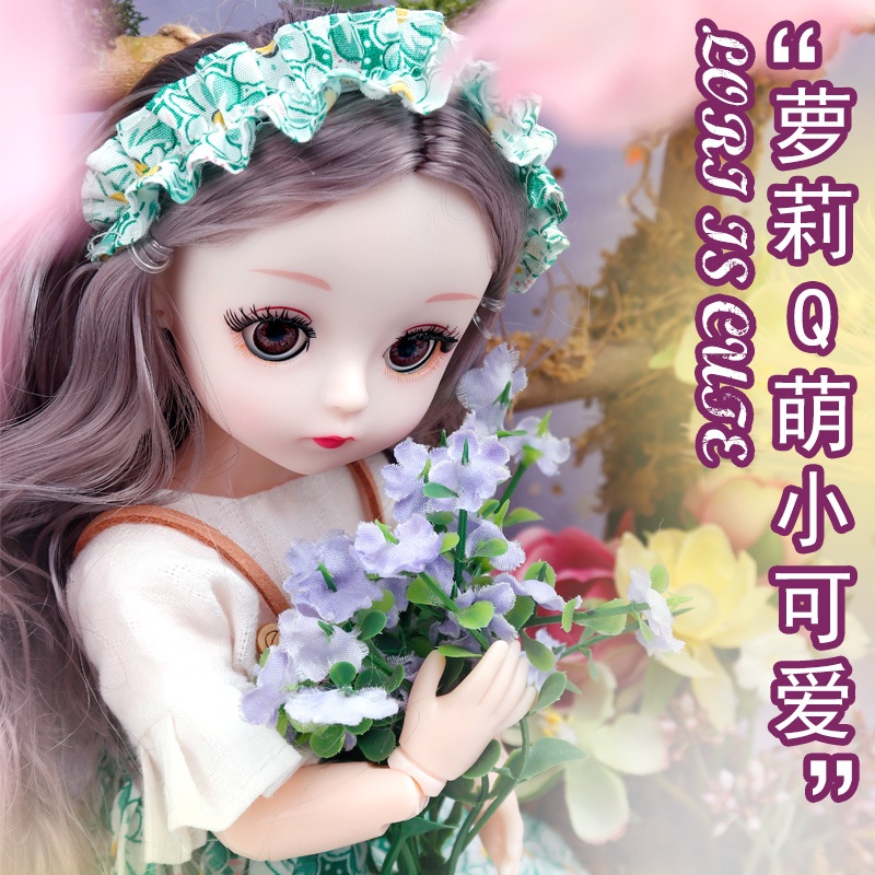 Búp bê barbie 30cm có khớp quà tặng sinh nhật đồ chơi cho bé gái E881