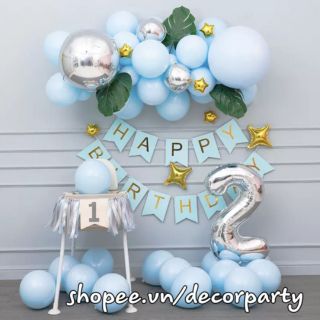 [Siêu rẻ-Siêu đẹp] Set bóng Happy Birthday trang trí bong bóng sinh nhật B016