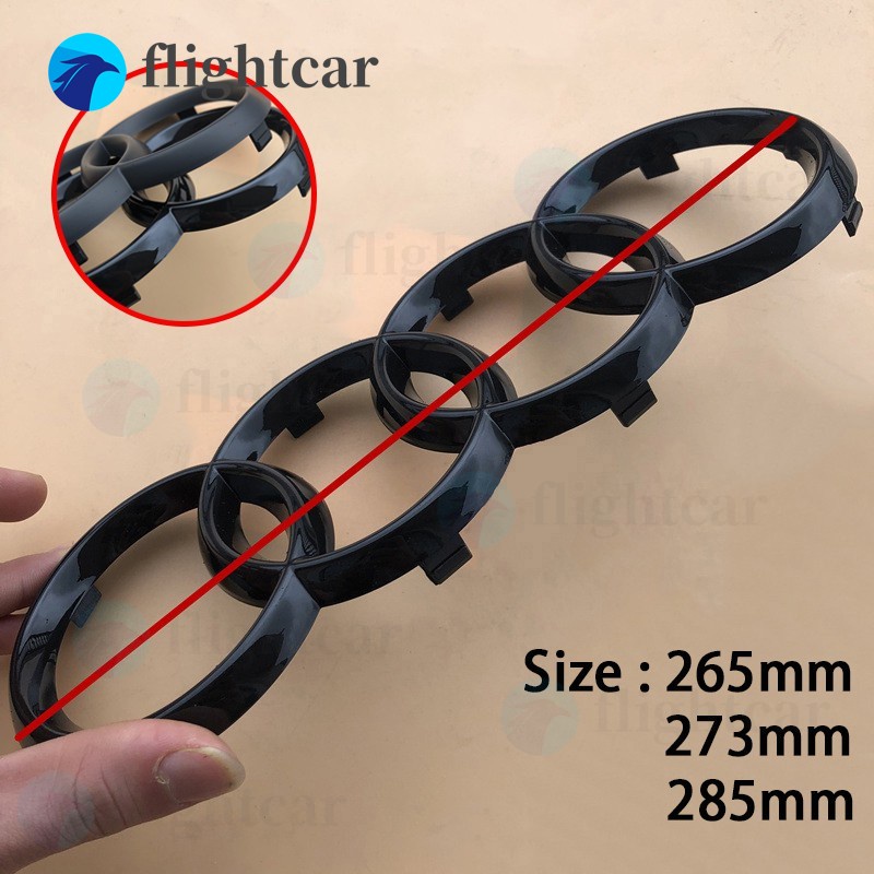 Logo 265mm 273mm 285mm Dán Trang Trí Xe Hơi Audi A4 A7 A4L A6L B8 B9 C6 Q3 Q5 Q7 C7