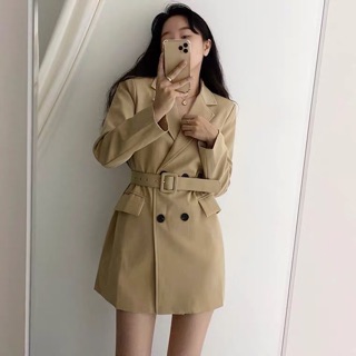 (Hàng có sẵn) Siêu phẩm Áo Blazer dáng dài cao cấp (có ảnh chụp thật)
