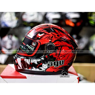 Mũ bảo hiểm Fullface AGU Tem mới nhất 2019 ( BẢO HÀNH 1 NĂM )