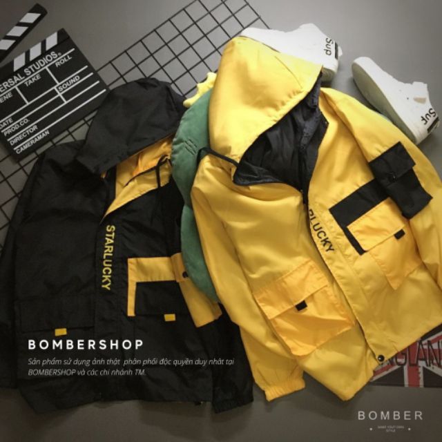 🌈𝗡𝗘𝗪 𝗔𝗥𝗥𝗜𝗩𝗔𝗟💢 áo khoác dù  unisex túi hộp 📽️  A94