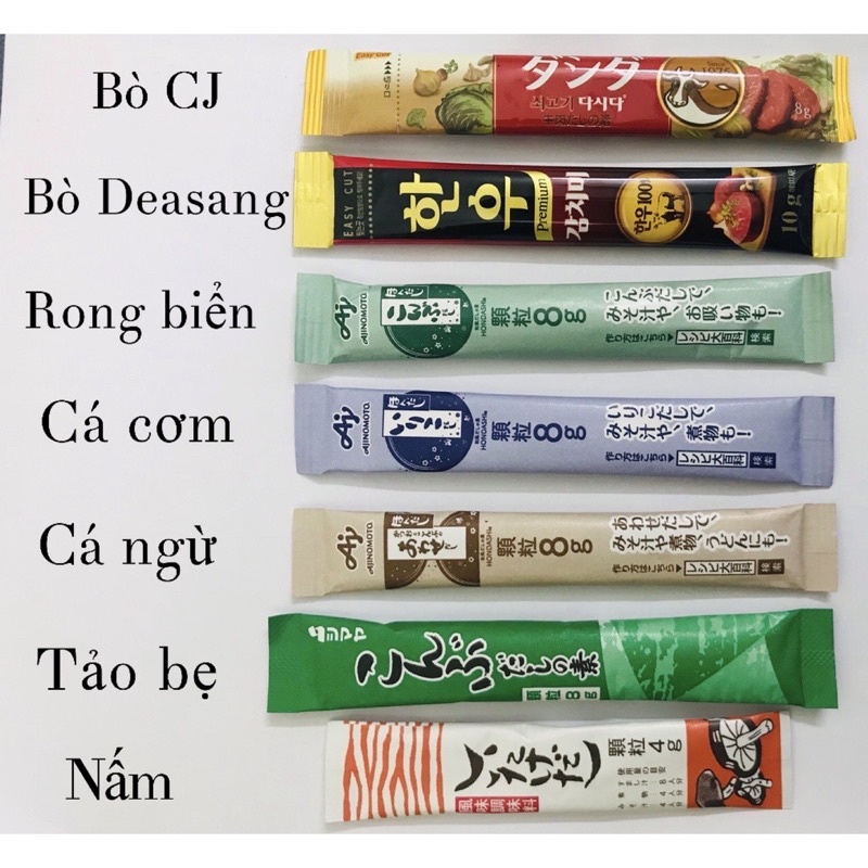 Lẻ 1 Gói Hạt Nêm Ăn Dặm Đủ Vị Cho Bé