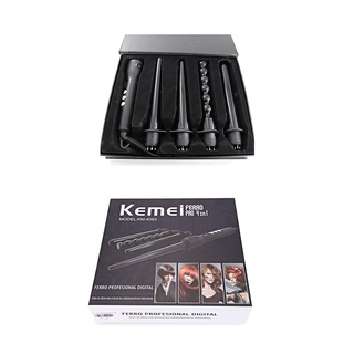 Máy uốn tóc 4 in 1 kemei km-4083 chỉnh nhiệt màn hình lcd