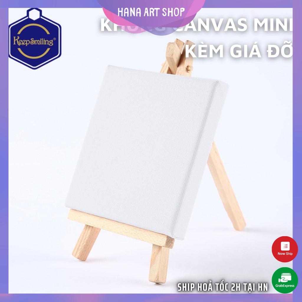 Khung vẽ Canvas Mini kèm giá đỡ - Cỡ khung 10x10cm