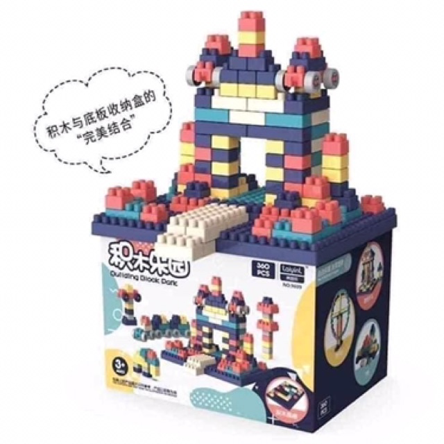 BỘ LEGO BUILDING BLOCK 360 -520 chi tiết( cho bé tha hồ sáng tạo)