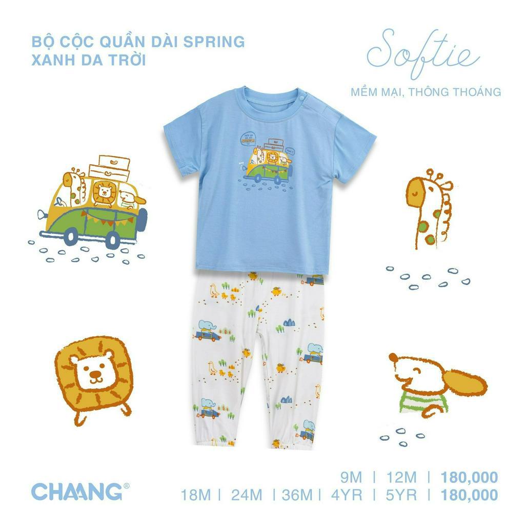 Bộ Cộc Quần Dài Spring Xanh Da Trời CHAANG SS23D1