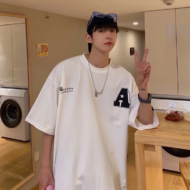 Áo Thun Tay Ngắn Cổ Tròn In Họa Tiết Thương Hiệu Thời Trang Cho Nam size M-5XL