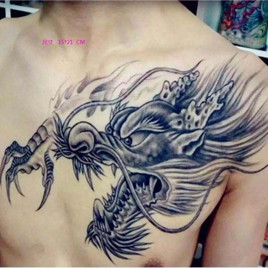 Miếng Dán Hình Xăm Nửa Cánh Tay Chống Thấm Nước Dùng Một Lần
