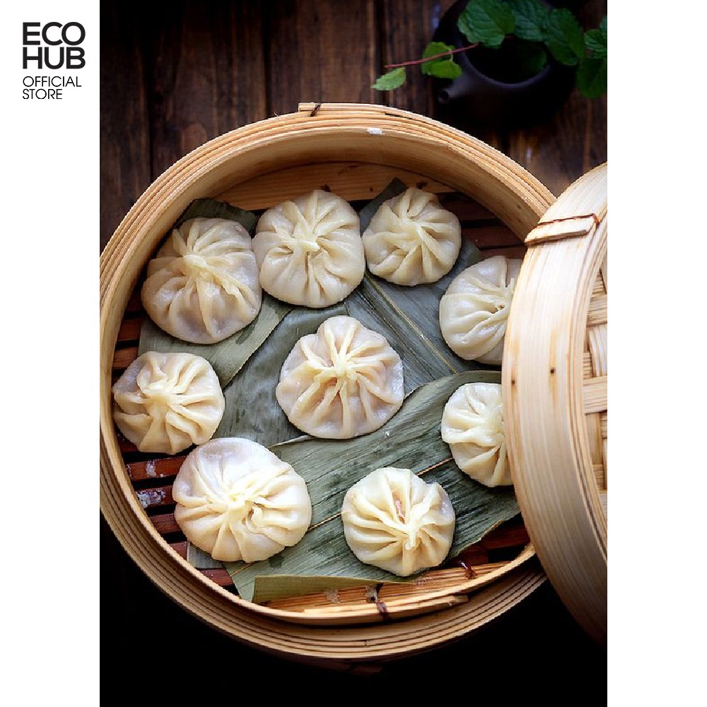 Xửng hấp tre ECOHUB Dimsum / Bánh bao / Xôi (Size: 15/18/20/22/25/30cm | EH034