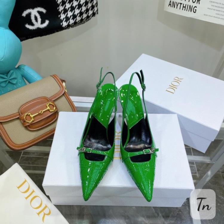 Cao Gót Dior 2 Màu Xanh Kem Full Size 35-39